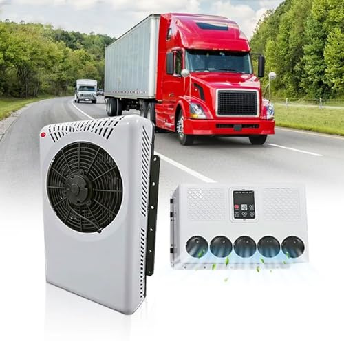Mini climatiseur Split 6600 BTU silencieux à refroidissement rapide, onduleur 12 V/24 V DC, idéal pour camions, bus, camping-cars, pickups, semi-remorques