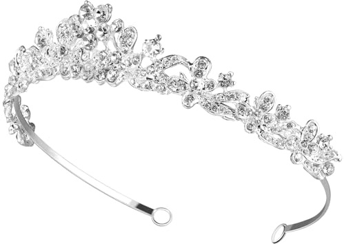 NUOBESTY Rhinestone Crown, 1pc Tiaras for Women Princess Tiara Crown Headband Bride Hair Accessories for Wedding, Party, Photo Props, Birthday