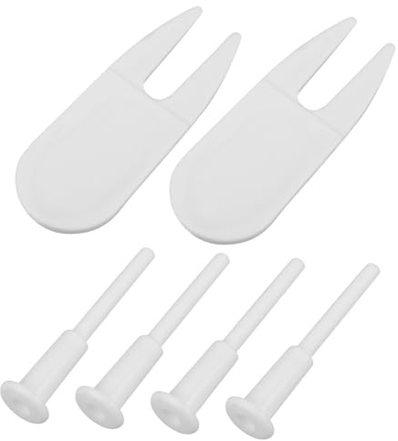 Parliky Yoga Ball Stopper Kit with Remover Tools Plastic Air Valve Plugs for Fitness Balls Volleyballs Inflatable Travel-friendly Replacement for Quick Inflation and Versatile Exercise Use