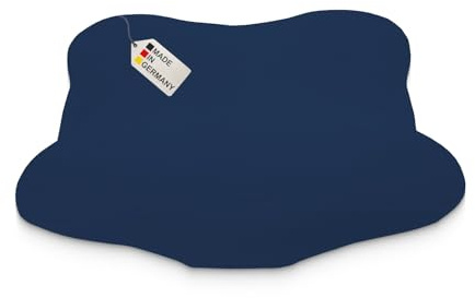 DUKAL | Bezug für Derila (Ergo) Memory Foam Kopfkissen | 36 x 54 cm | aus hochwertigem DOPPEL-Jersey | 100% Baumwolle | Farbe: Marine
