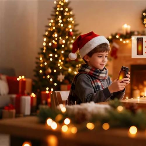 Izrielar Elektrischer Handwärmer Magnetisch 5000mAh X2 Duale Heizung, 3-Temperaturstufen mit LCD-Display & Powerbank-Funktion - 2er Set Tragbar für Winter Outdoor (Schwarz)