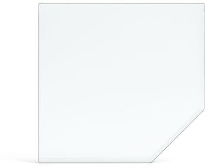 Feuercampus Funkenschutzplatte Glas Fünfeck 100×100×0,6 cm ESG Kamin Bodenplatte hitzebeständig Schutzplatte Feuerstelle Ofenunterlage Sicherheitsglas Funkenschutz Kamin Glasplatte