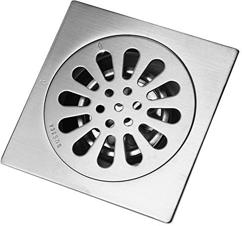 Bodenabläufe, Dickes Edelstahl Quadrat Anti-Geruch Badezimmer Bodenablaufabdeckung Abfall Tor Dusche Abflus (# 3)