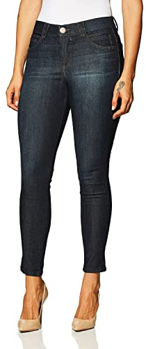 Democracy Women's Ab Solution Jegging, Mid Indigo, 12