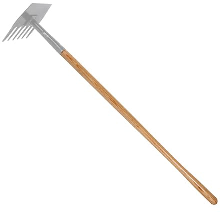 Council Tool McLeod/Rhino Handle - 48 Hickory Wood Handle with Straight Grip, Made in The USA - 70-48MT-B