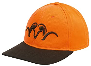 Blaser Striker Kappe Orange - Jagdkappe mit Logo-Bestickung aus 100% Baumwolle - Drückjagdkappe, Größe:L/XL