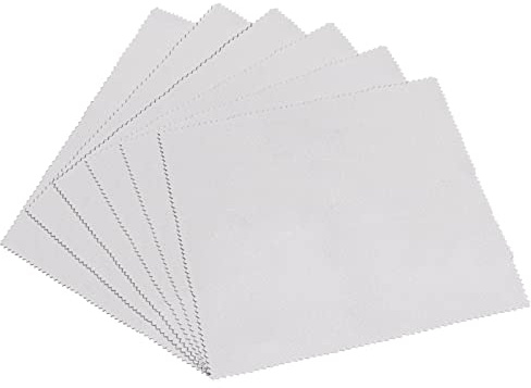 Musiin Paños de limpieza para guitarra, paños de microfibra suave, paños de pulido sin pelusa para guitarra, violín, piano, teclado, trompeta, clarinete, etc. (6 paquetes)