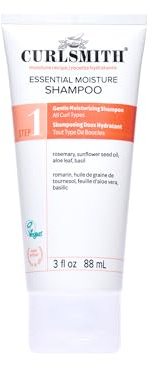 Curlsmith Essential Moisture Shampoo | Shampoing hydratant doux, sans sulfates, Tous types de boucles, végan, 59 ml
