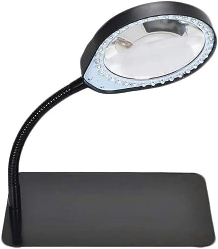 SAyfur Portable Table Loupe Amplification Lampe LED Lumière du Jour Lumineux pour La Lecture De Travail Artisanat Workbench Full of Stars
