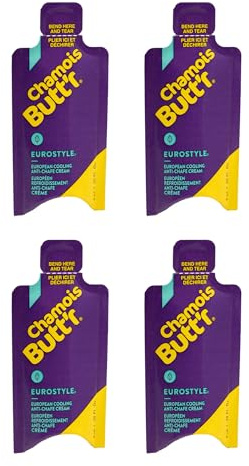 Chamois Butt'r EUROSTYLE Crème anti-frottement pour homme et femme – Crème chamois/baume anti-frottement (alternative au bâton de frottement) développée par des cyclistes – Sans paraben et sans gluten