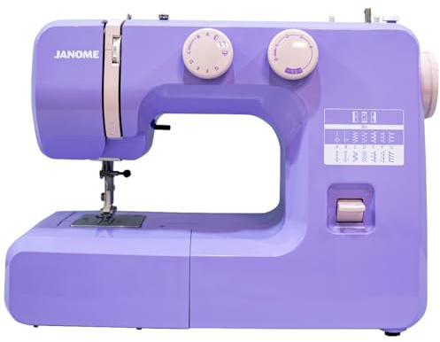 Janome 001LOVELY Lovely Lilac Easy-to-Use Sewing Machine, Metal Plastic, Purple