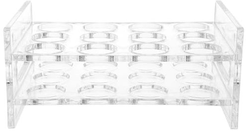 Luxshiny Acrylic Shot Glass Display Rack Organizer Liquor Cup Holder for Bars Pubs Restaurants Portable Washable Design for Parties and Exhibitions