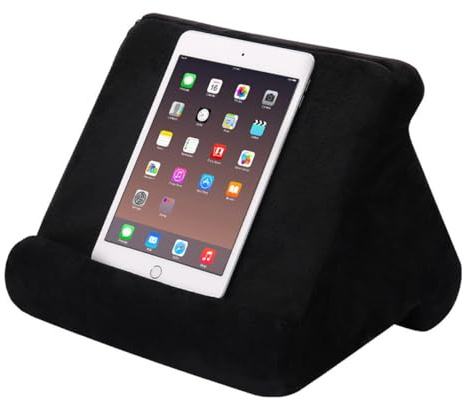 EightSpace Kissen Pad Multi-Winkel Soft Tablet Stand, Neue Tablet Kissen Stand, justierbare DREI Blickwinkel Design für iPad, Tablets, Kindle, Smartphones, Bücher (schwarz)