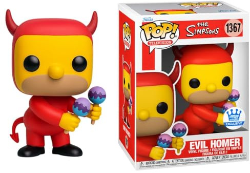 Funko Pop! - Figura de Vinilo de Homero Malvado de Los Simpson, 4.33 Pulgadas, Maracas, Exclusiva