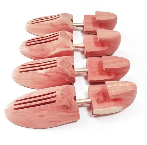 TT-YEC Tendiscarpe Portatili in Legno, Set di 2 Tendiscarpe in Legno di Cedro (può Contenere 2 Paia di Scarpe), Taglie 37-46, Adatte per La Maggior Parte delle Scarpe,45 to 46