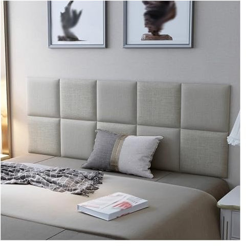 3D gepolstertes Kopfteil zum Abziehen, Anti-Kollisions-Wandmontage, für Schlafzimmer, komplettes Leinen, hängendes Kopfteil 60 x 240 cm