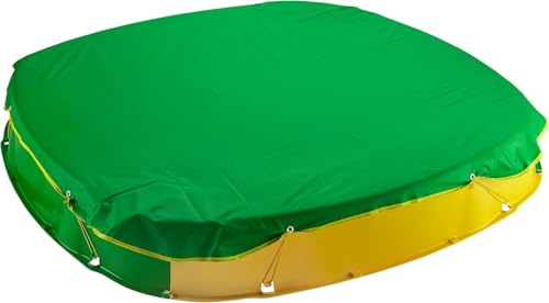 BURI Premium sandlådeskydd buddellådeskydd i grönt för sandlådor med 150 x 150 x 20 cm, högkvalitativt utförande, väderbeständig och robust