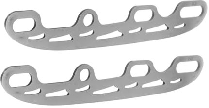 DINHEAROM Ersatzkufen Für Schlittschuhe Metall Edelstahl 220mm Austauschbar Praktisches Eislaufzubehör Für Indoor Und Outdoor
