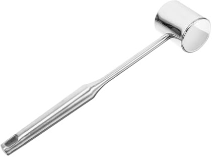 MOTHNUR Stainless Steel Meat Tenderizer Hammer Kitchen Pounder for Beef Poultry Steak Wear-Resistant Mallet with Textured Surface for Meat Softening and Multifunctional Kitchen Use
