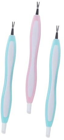 GALPADA Nagelgabel mit Spitzem Kopfdesign 3 Stück aus Rostfreiem Stahl Leicht und Tragbar Zufällige Farbe für Maniküre und Professionelle Nagelpflege
