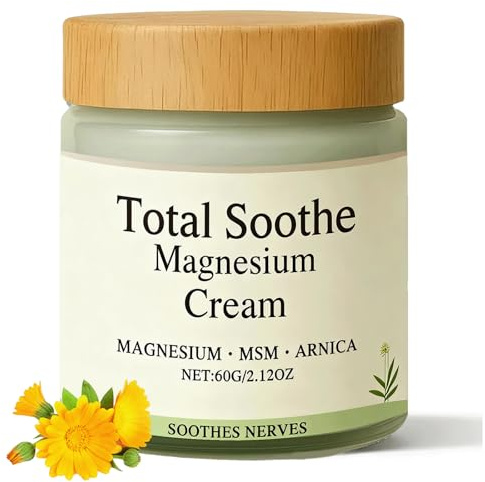 RCSCBC Total Sooth Magnesium Cream, MSM & Arnica – Fast Absorbing, Non-Greasy Topical for Everyday Joint & Muscle Comfort (1, pcs)