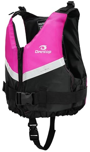 Owntop Aiuto al Galleggiamento per Adulti, Giubbotto Galleggiante Unisex Regolabile con Cinturino Sottogamba Confortevole, Gilet Galleggiante Leggero per Kayak, Pesca e Sport Acquatici (Rosa,XL-XXL)