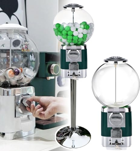 Coffee Pod Holder - Gumball Machine Vending Storage for 240 Capsules, Convenient with Metal Stand & 20 Colored Ball Shells for Home or Business