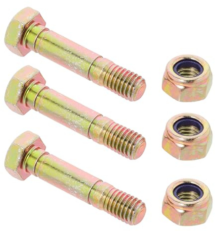 VICASKY Scherbolzen für Schneefräsen 3 Stück 5/16 Zoll mit Muttern Metall Ersatzteile für Schneeräumer Kompatibel mit Profi Schneefräsen