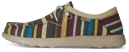 Kickback Lounger Zapatos de Verano para Hombre en Lona – Mocasines Slip‑On sin Cordones con Cordones Elásticos – Zapatillas Ligeras para Interior y Exterior con Suela Antideslizante
