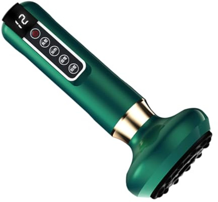BATHVEVE Dispositivo Raspador Eléctrico Función de Guasha 12 Niveles Ajustables de Succión y Temperatura, Masajeador para Tratamiento de Raspado para Favorecer la Recuperación