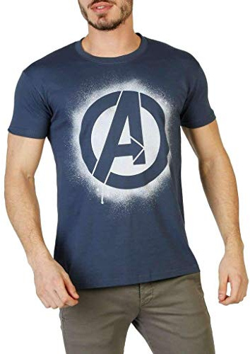 Marvel Men's Stencil Logo T-Shirt