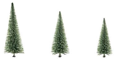 NOCH® Tannen, Modellbau Bäume, 16 Stück, 10-14 cm passend für Spurweiten H0 und TT, ideal für Dioramen und Modellbahnanlagen