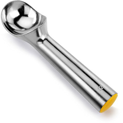New Star Foodservice 7006957 Commercial Ice Cream Dipper Scoop Yellow 3-oz Size 12 (Hand Wash Only)