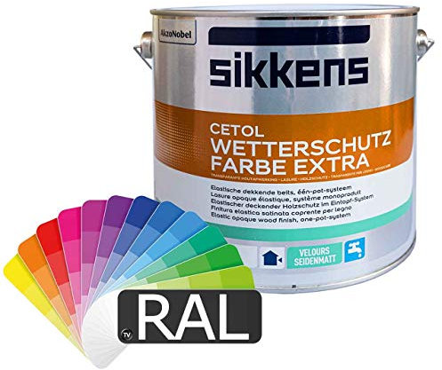 Sikkens Cetol Wetterschutzfarbe (RAL-Farben) 2,5l - getönt nach RAL - Wunschfarbton