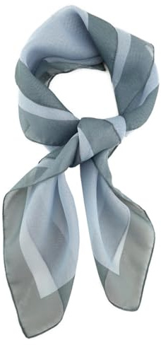 TigerTie Damen Nickituch Chiffon in einfarbig Uni - Leichtes zartes Halstuch - 58 x 58 cm