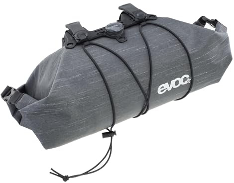 EVOC Handlebar Pack BOA WP 5 Lenkertasche, Carbon Grey | praktische Fahrradtasche, moderne Lenkertasche, Fahrrad Fronttasche, einfache Anbringung, Maße: 15 x 15 x 30 cm, Volumen: 5 l
