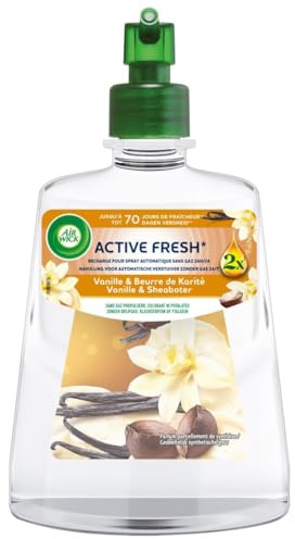AIR WICK - Recarga para spray automático sin gas vainilla y madreselva, 228 ml