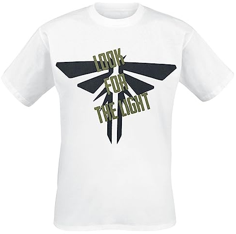 The Last Of Us Design Luciole Herren T-Shirt, kurzärmlig, weiß, Regular/Normale Passform