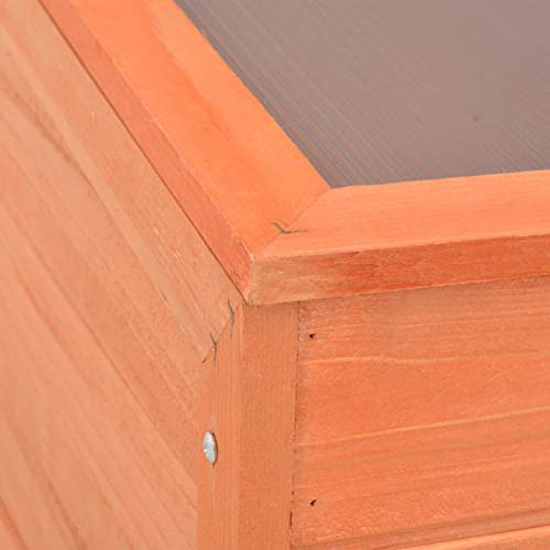 Keketa Serra, casetta da giardino, casetta per piante, veranda, cortile, giardino, giardino, caldo, piante da casa, in legno, 100 x 50 x 34 cm