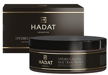 HADAT Cosmetics hydro Flüssigseidenbehandlung Liquid Silk Haarmaske - tiefe Wiederherstellung und Hydratation, gesunder Glanz und Splissprophylaxe für trockenes und strapaziertes Haar