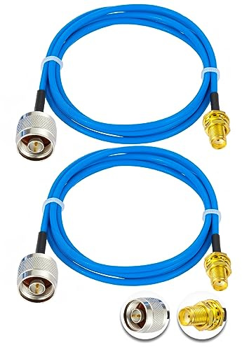 Vecys 2PCS SMA Femmina a N Tipo Maschio RF Cavo Coassiale N Tipo RF Pigtail 3.3ft/1M RG405 SMA Maschio 50 Ohm Bassa Perdita Cavo di Estensione