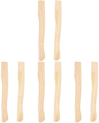 DELURA 8 Stück Hickory-Holz-Axtgriff, Ersatz-Holzgriff for Camping-Axt, Hackbeil, Ersatzgriff, Ersatzgriff für/713