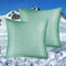 HOMFINE kühlender Kissenbezug 2er Set - 80x80 Kuhlmatte für Mensch,Cooling Pillows,Nachtschweiß,Superweiche seitenschläferkissen Kissenhülle, Arc-Chill Kühlfaser Doppelseitiges,abkühlung Sommer, Grün