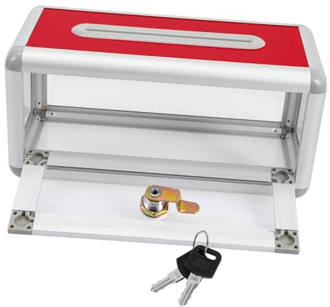 Operitacx Visitenkartenbox Aus Hochwertigem Material Mit Schloss Für Ordnung Im Büro Oder Konferenzraum Transparentes Design Für Einfache Handhabung Und Komfort