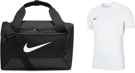 Nike Unisex – Erwachsene Brsla Tasche, Black/Black/White, Einheitsgröße EU & Herren M Nk Dry Park Vii JSY Trikot, White/Black, L EU