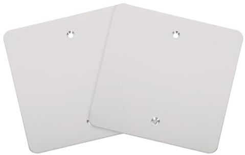 Yardenfun Cubierta Metálica Para Tomacorrientes y Cajas Eléctricas, 2 Piezas Resistentes a Altas Temperaturas Para Uso En Hogares y Oficinas