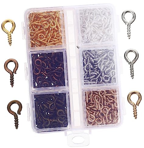 iplusmile Ganchos De Autorroscante Tornillo De Alta Resistencia Kit Joyería Mini Alfileres Para Proyectos