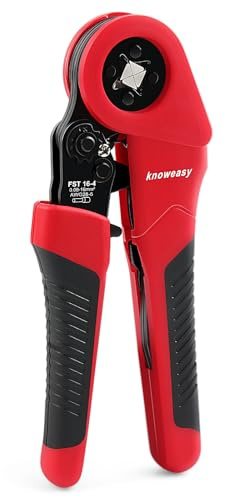 Knoweasy Outil de sertissage de virole 16-4 et pince à sertir pour embouts de câble 28-5 AWG/0,08-16 mm²
