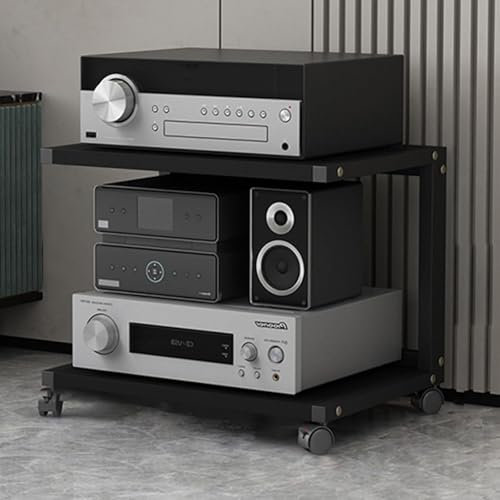 HYDTGZ Soporte para Reproductor de Discos de Audio Vídeo, Estante para Consola de Videojuegos DVD, para el Hogar, la Oficina el Cine,A,50x40x40cm