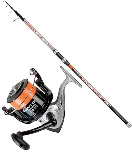 Kit Surfcasting Canna TRABUCCO OCEANIC Storm Surf Telescopica 4.20 mt 200gr + Mulinello TRABUCCO (1 CANNA + DAYTON 8000)